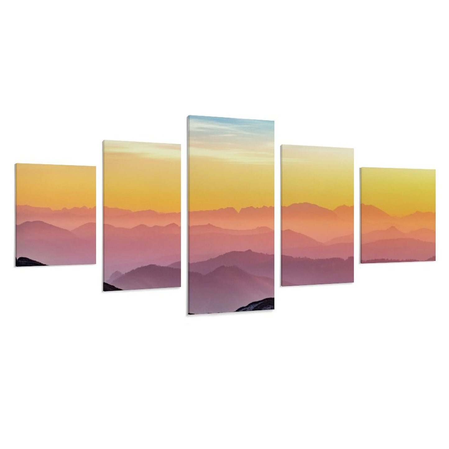 5 Panel Custom Canvas Wall Art | Turn Your Photo into a Split Masterpiece