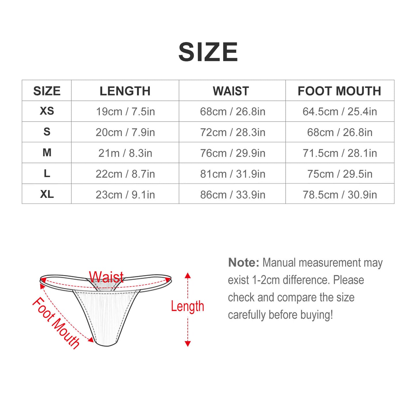 Custom Thong with Face | Personalized Photo Panties Gift for Her