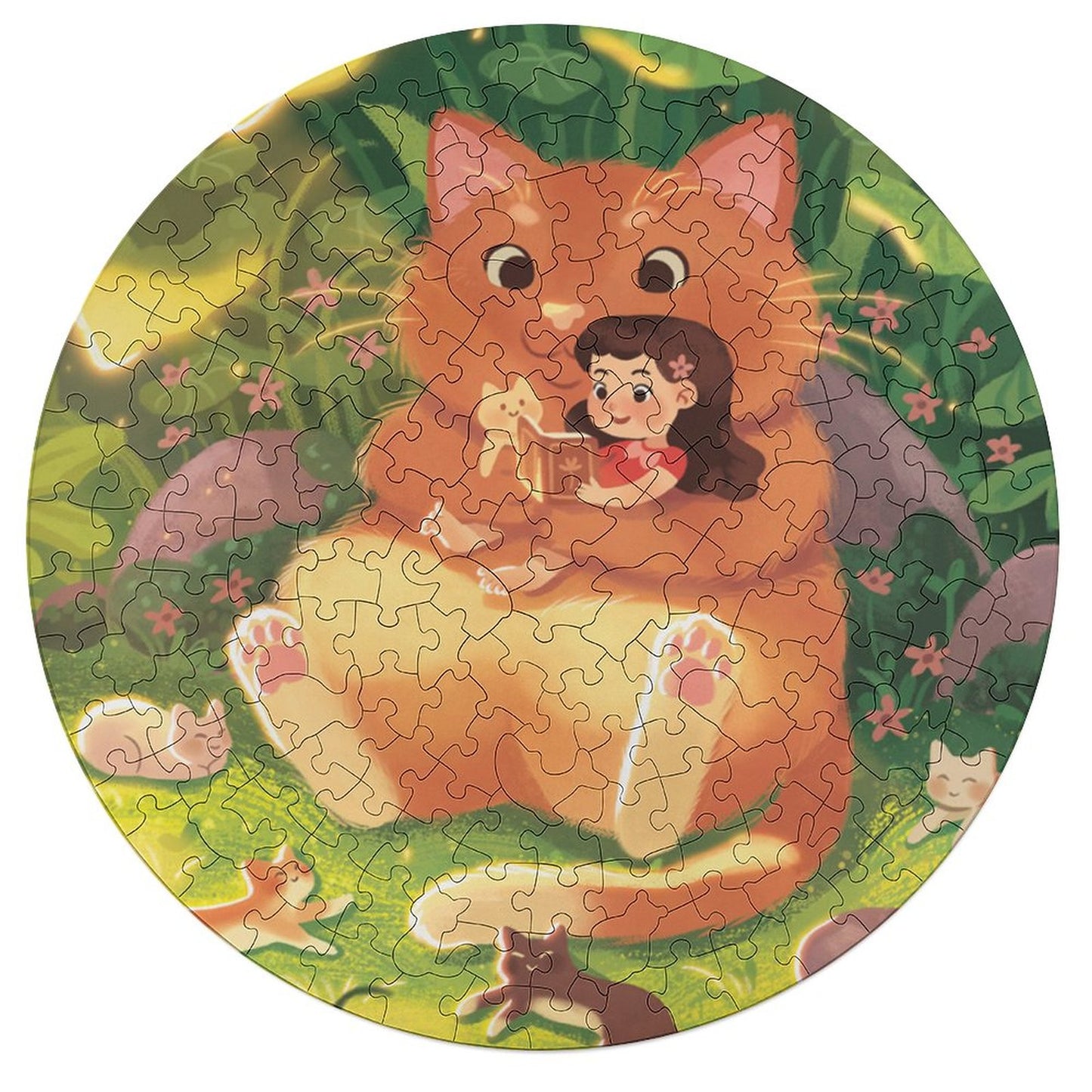 Wooden Animal Shaped Puzzle | UV Printed Poplar Jigsaw with Whimsy Pieces