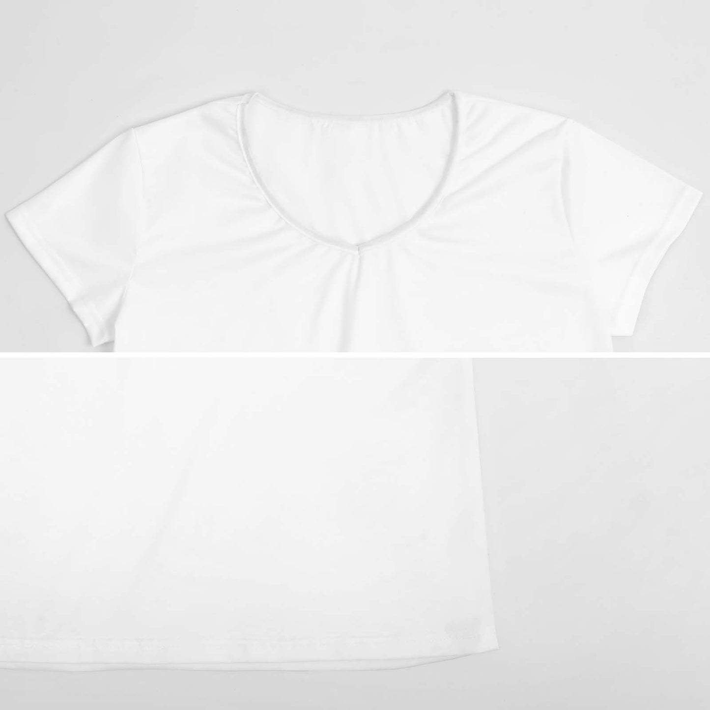 Custom Women's V-Neck T-Shirt (VT) | All-Over Print Polyester Tee