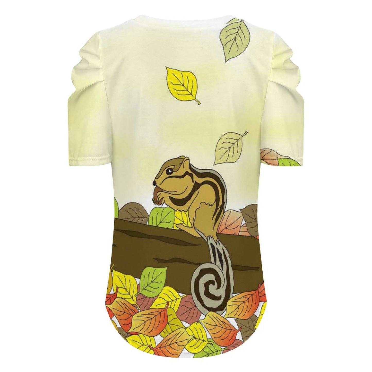 Custom Puff Sleeve Top for Women | Personalized Blouse with Photo