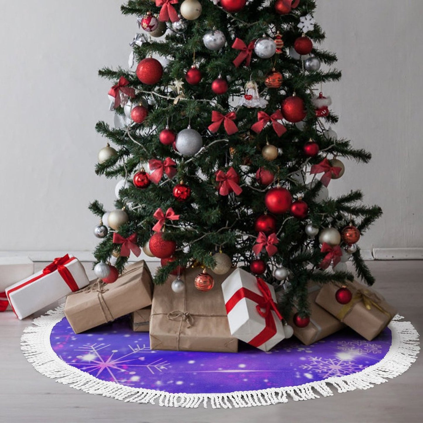 Design a Custom Reversible Tree Skirt | Tasseled & Waterproof