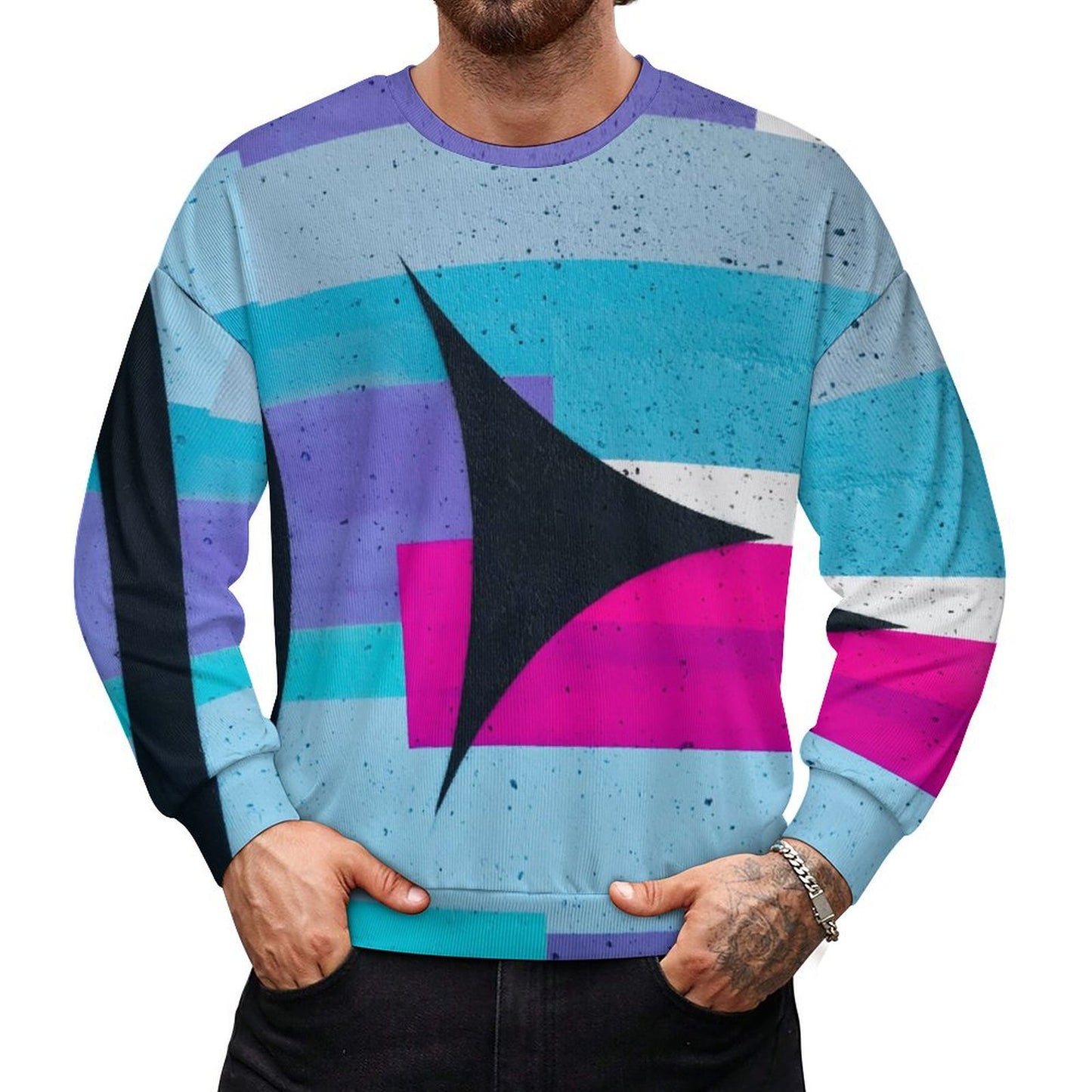 Custom Unisex Ribbed Sweatshirt | Personalized Crewneck Pullover