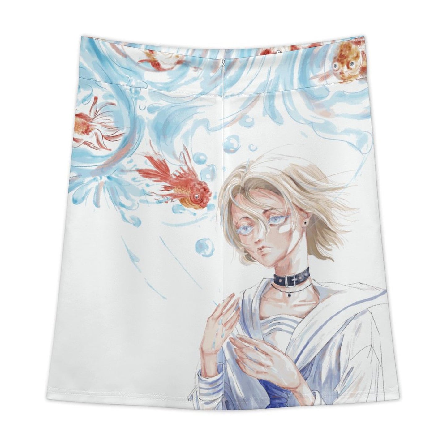 Custom A-Line Mini Skirt | Personalized Tech Fabric Skirt