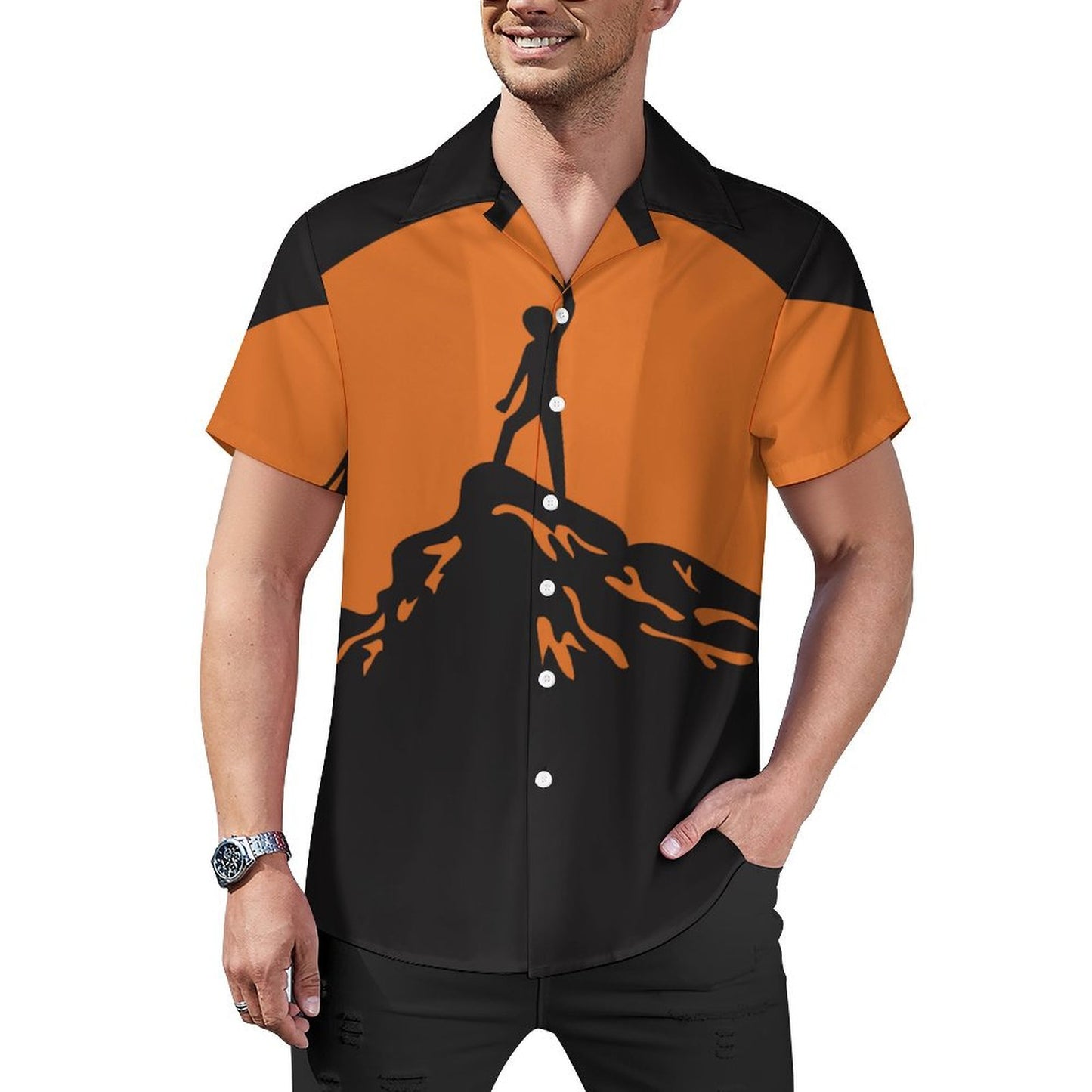 Custom Cuban Collar Shirt | Personalized All-Over Print Camp Shirt