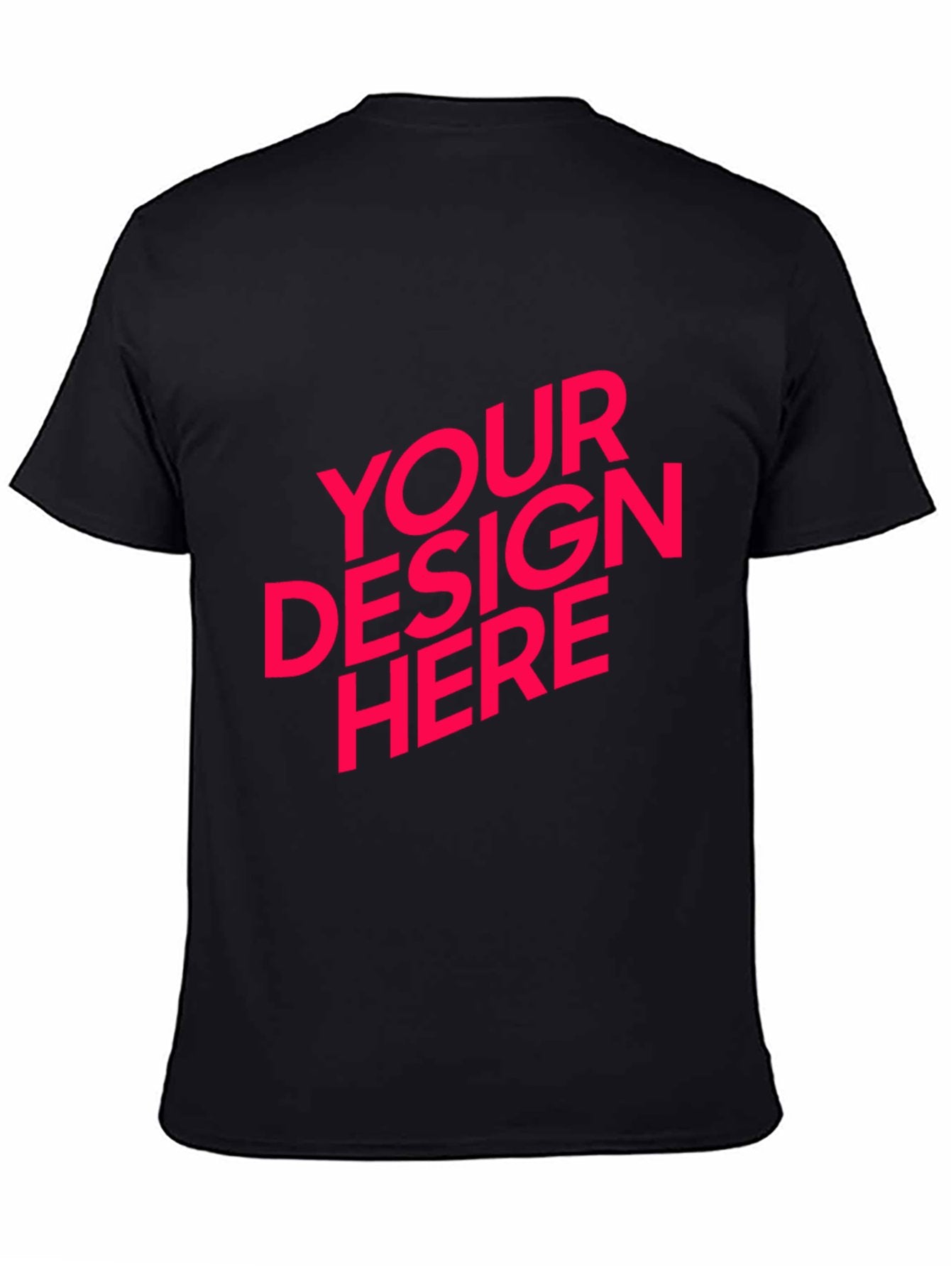 Personalized Custom Double-sided Print Womens / Ladies Cotton short-sleeved T-shirt with Text & Graphic Design