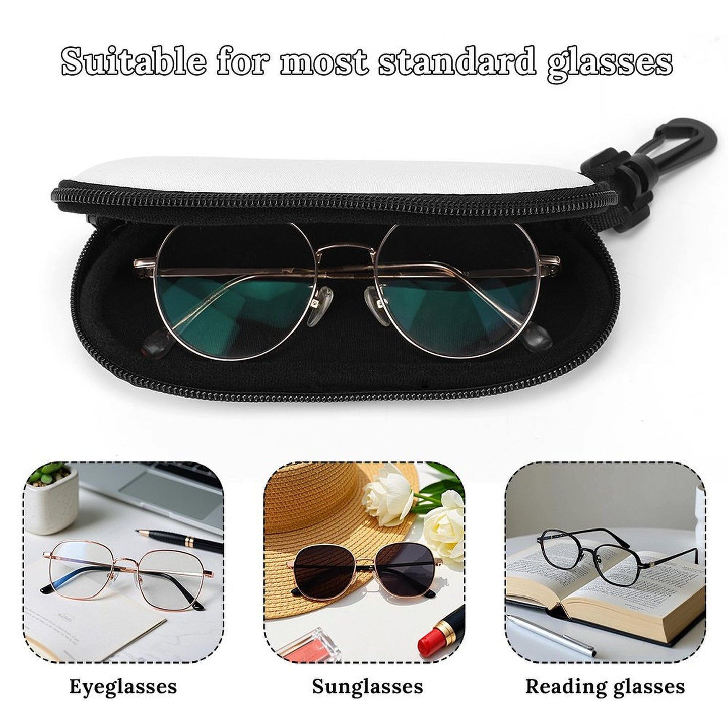 Custom Photo Eyeglasses Case | Personalized Neoprene Pouch