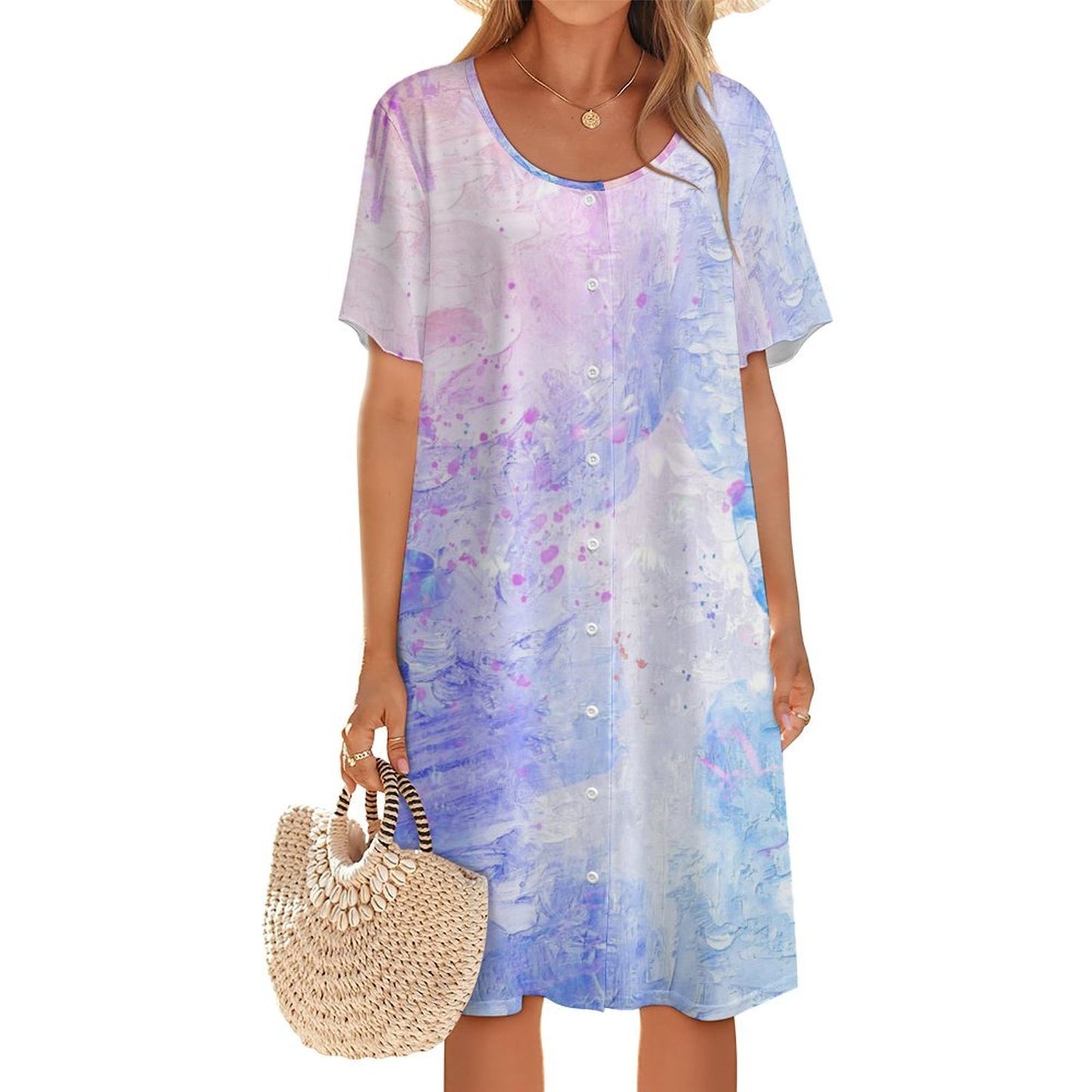 Custom Tunic Dress | Personalized Soft Loungewear Shirt for Women