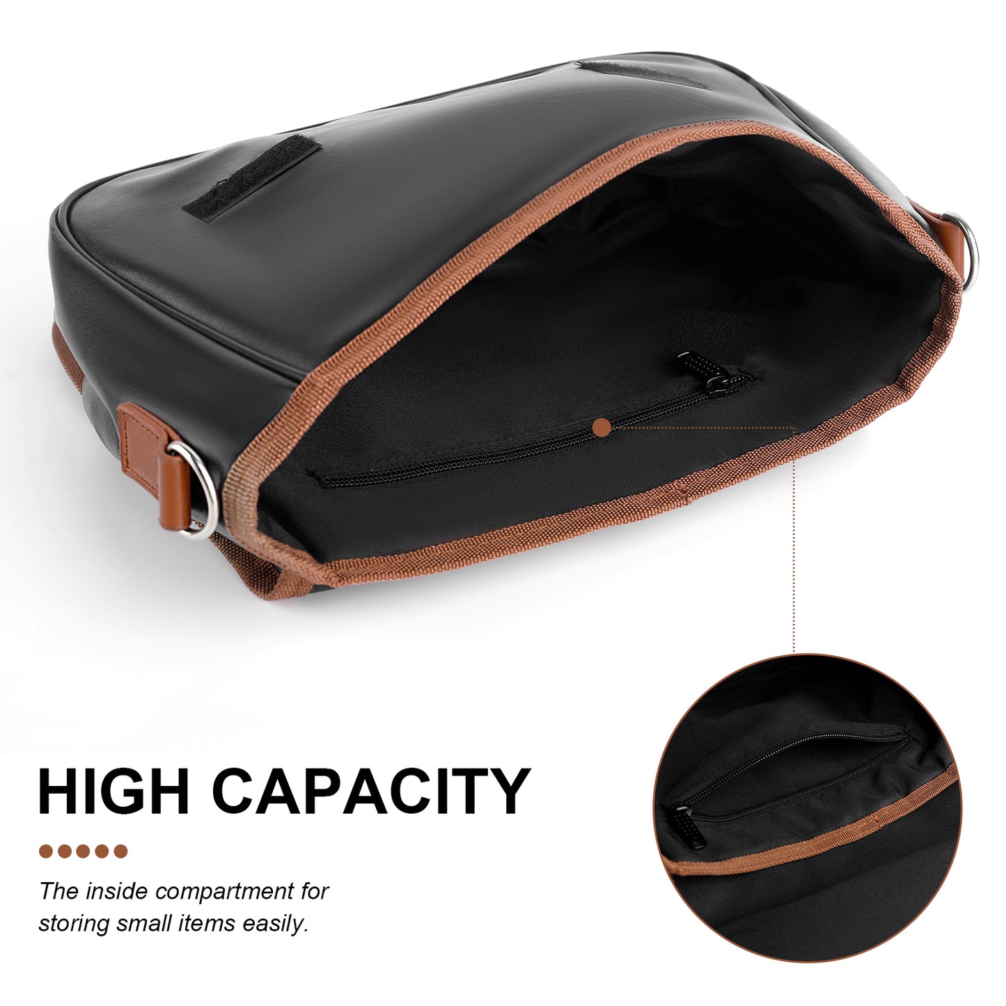 Custom PU Leather Messenger Bag: Waterproof Convertible Clutch