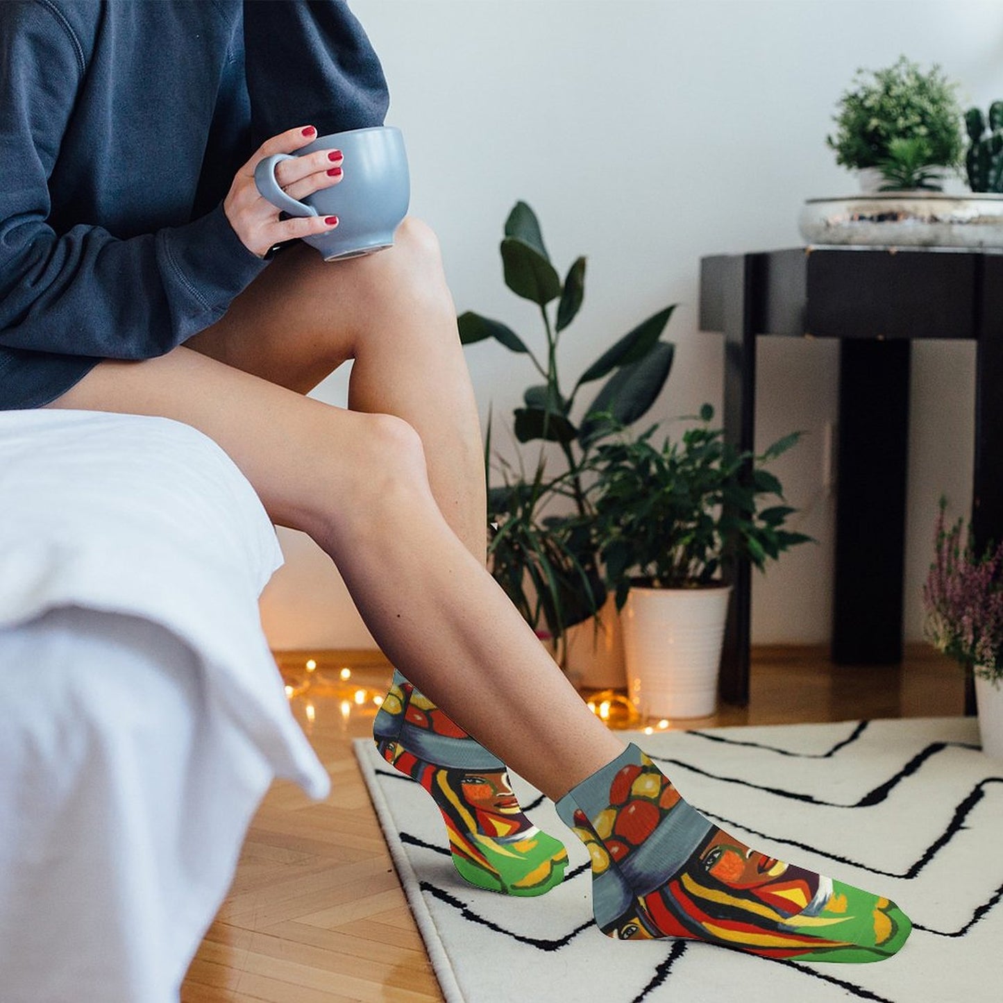 Custom Short Socks (5-Pack) | Personalized Polyester Ankle Socks