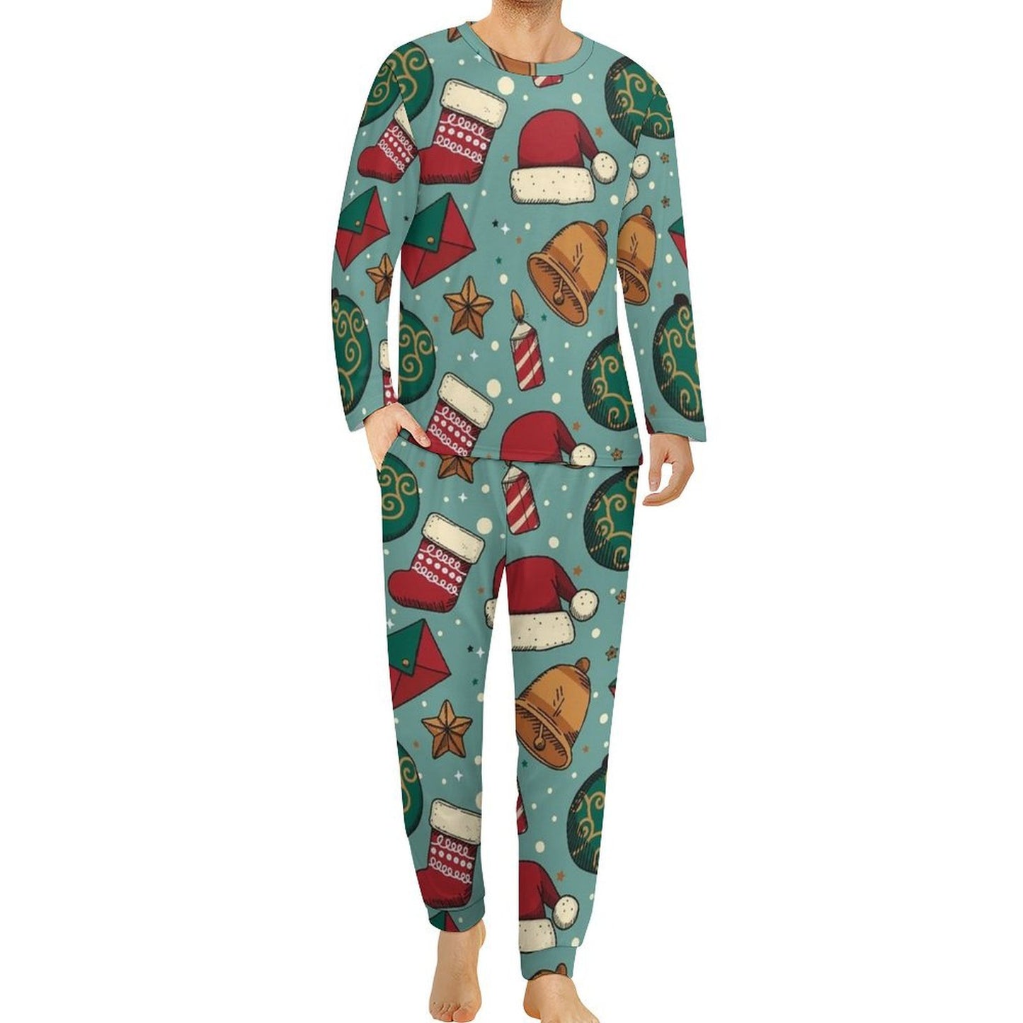 Custom Men's Pajama Set | Personalized Stretch-Fit Loungewear