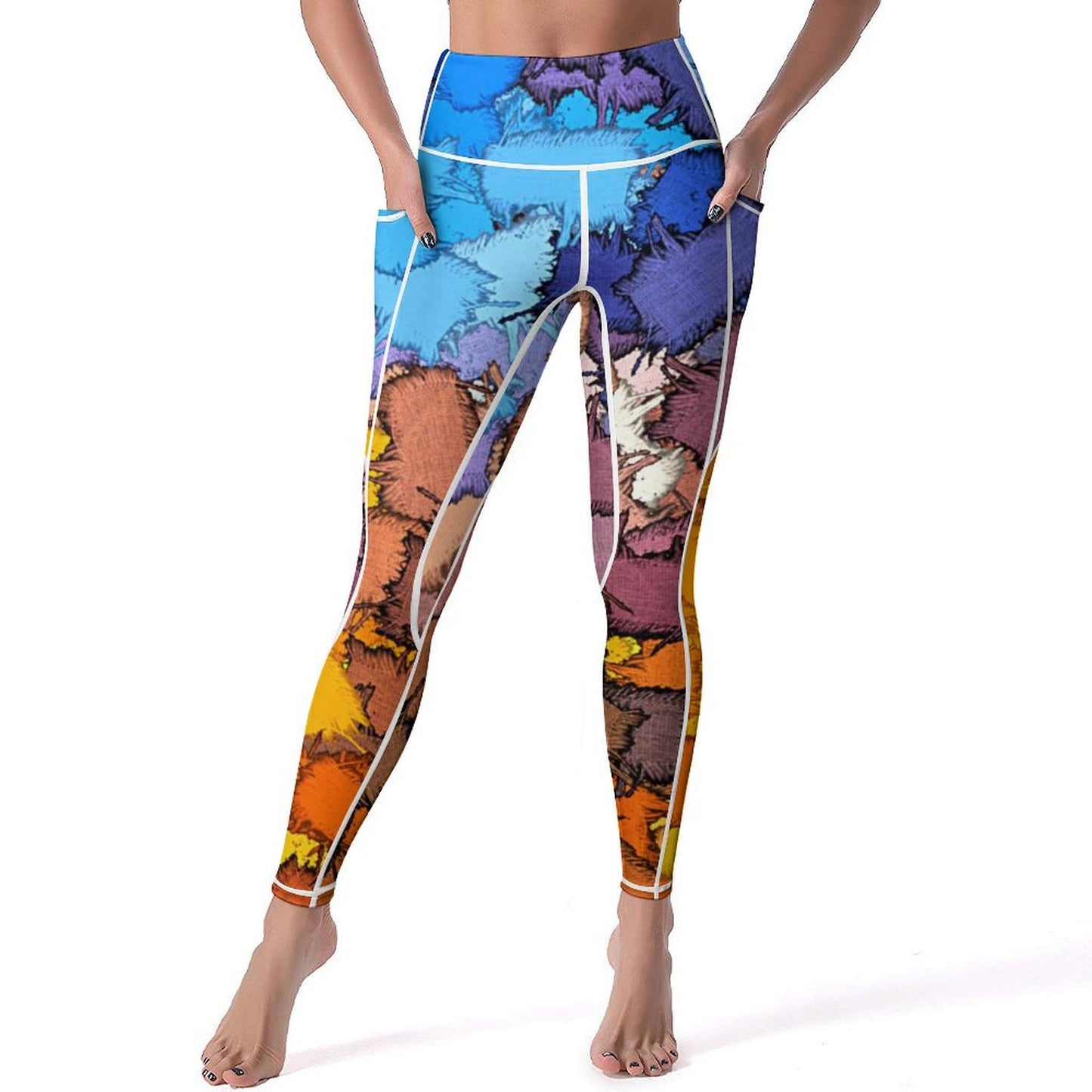 Custom High-Waist Yoga Pants with Pockets | CE003 Performance Leggings
