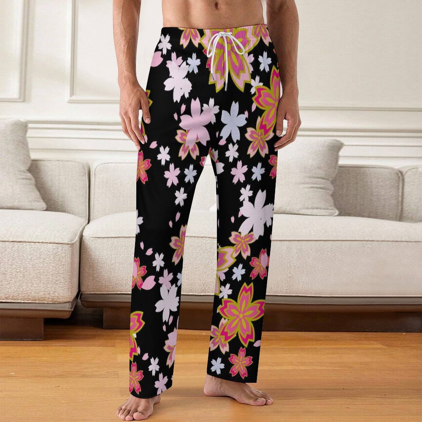 Personalized Men's Cotton Loungewear | Custom All-Over Print Pajama Pants