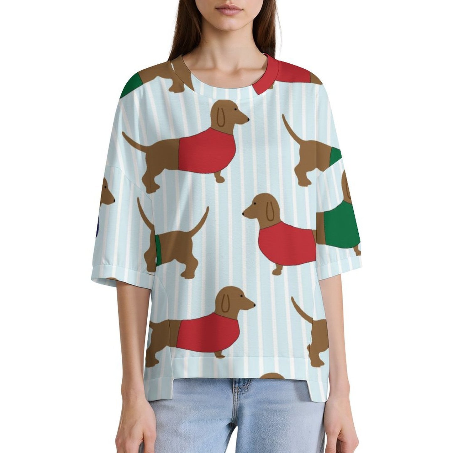 Custom Drop Shoulder T-Shirt | Personalized Oversized Terry Tee