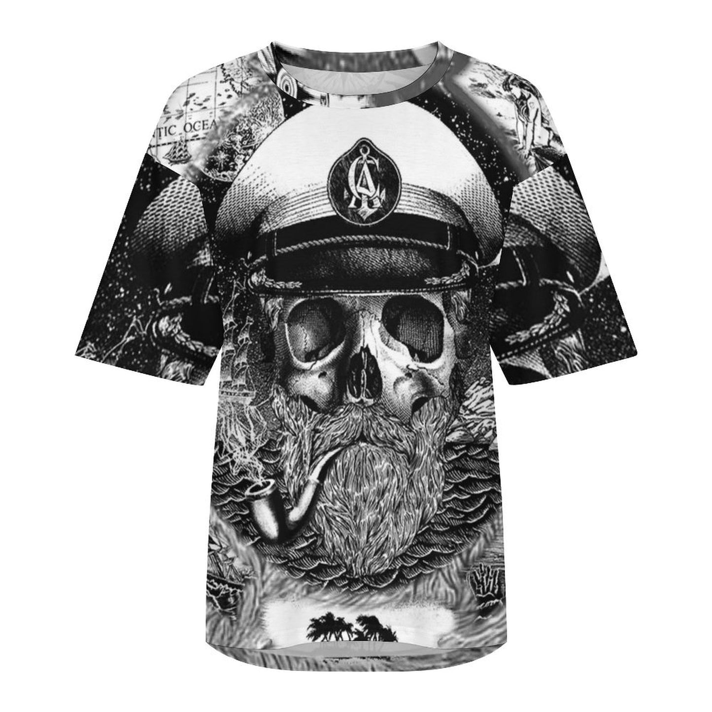 Custom All-Over Print T-Shirt | Personalized Drop Shoulder Cotton Tee