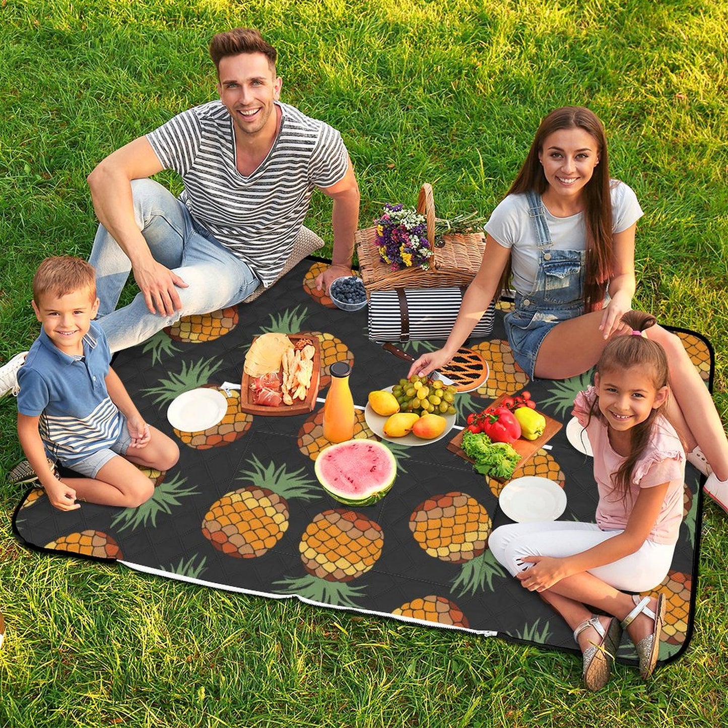 Custom Picnic Blanket Tote | Personalized, Waterproof & Foldable