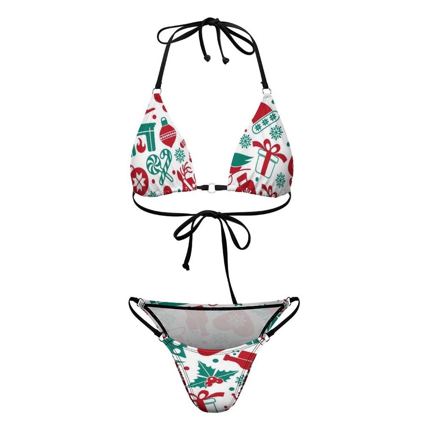 Custom Halter Bikini Set | Personalized Photo Swimwear