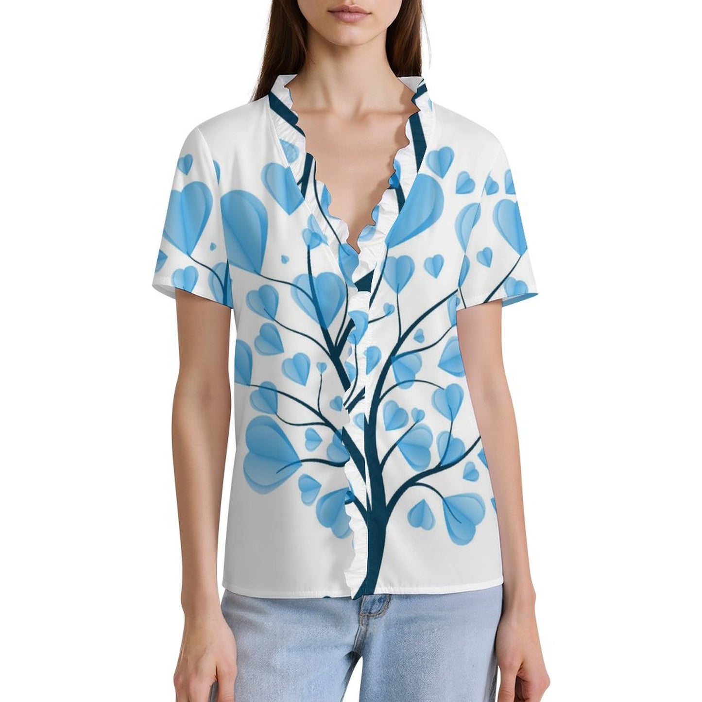 Custom Lace Trim Cardigan | Personalized Photo Open-Front Top