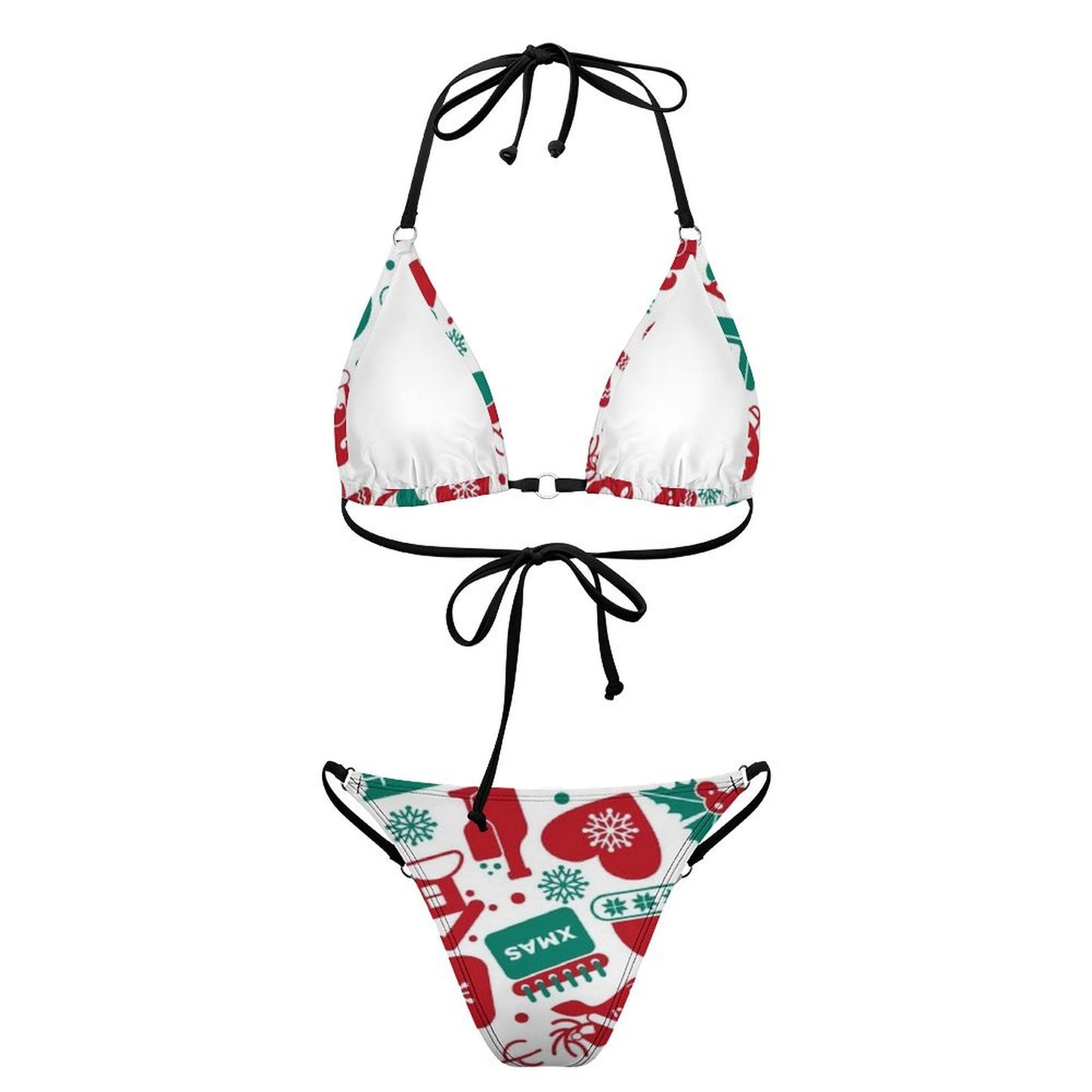 Custom Halter Bikini Set | Personalized Photo Swimwear