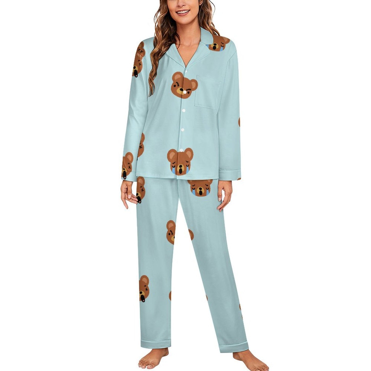 Custom Pajama Set for Women | Personalized Cuban Collar Loungewear