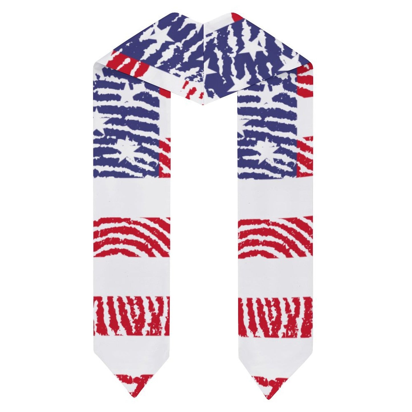 Custom V-Neck Graduation Stole | Personalized Satin Sash