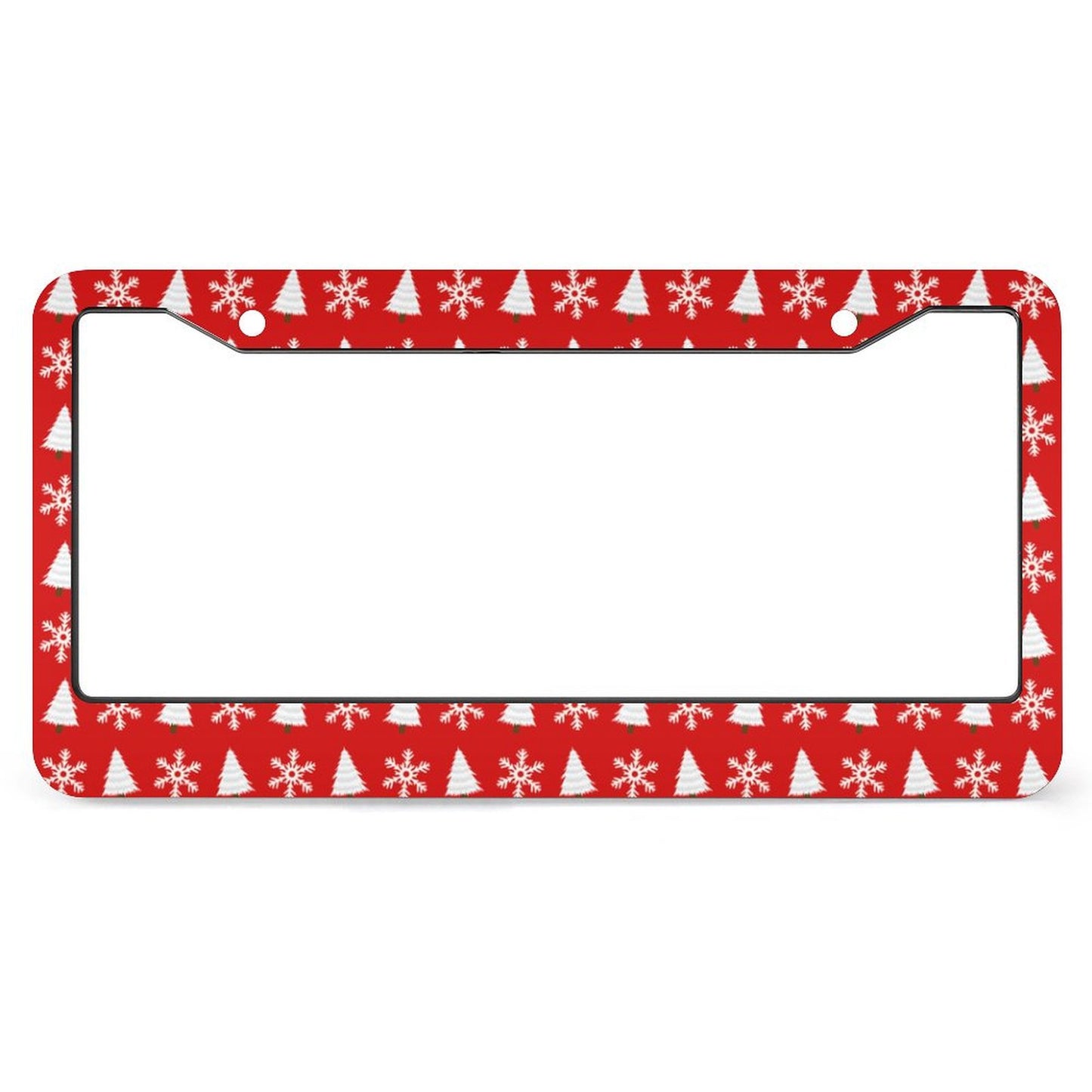Custom Slim License Plate Frame | No-Block 2-Hole Aluminum