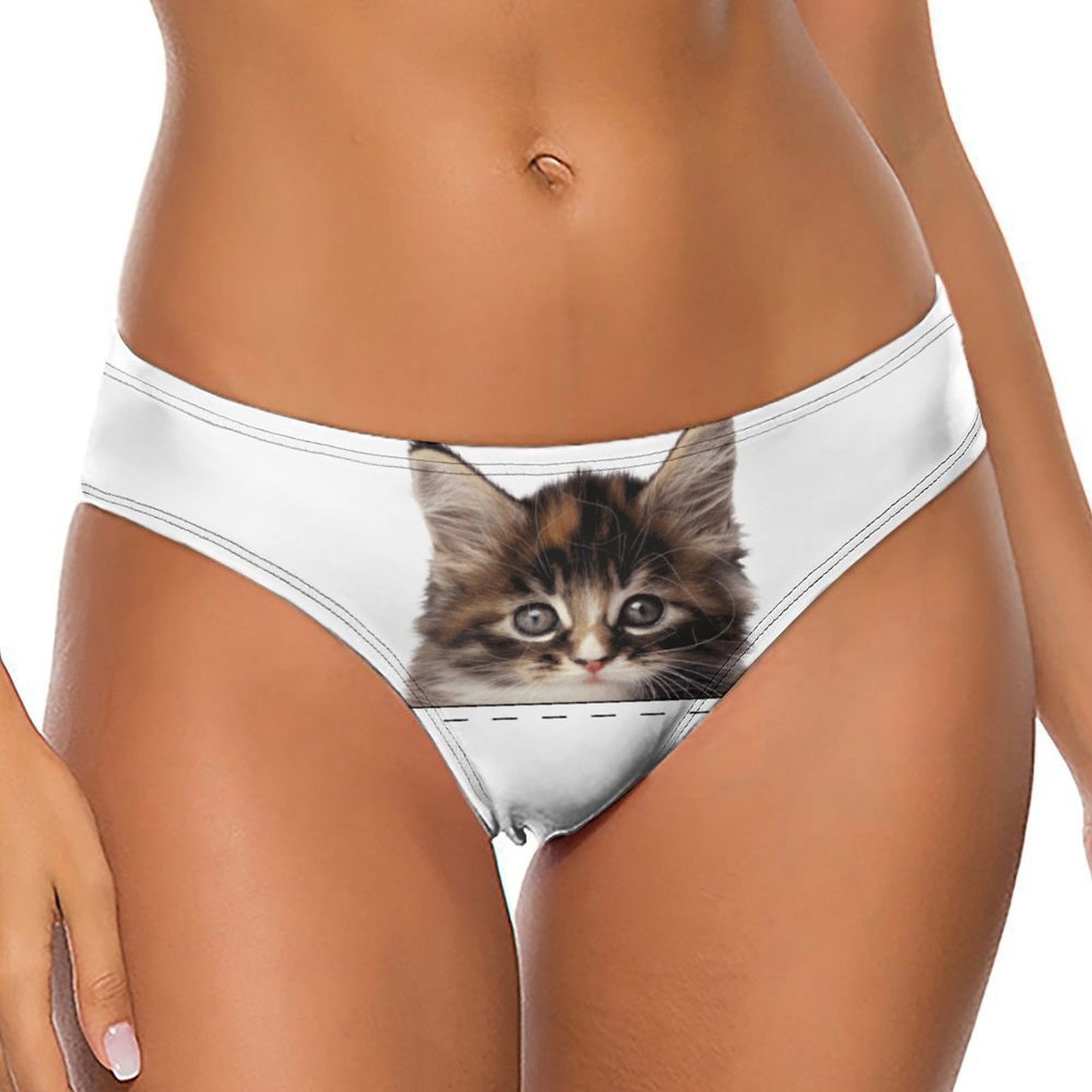 Custom Cotton Thong | Personalized Photo Panties for Women (DTG)