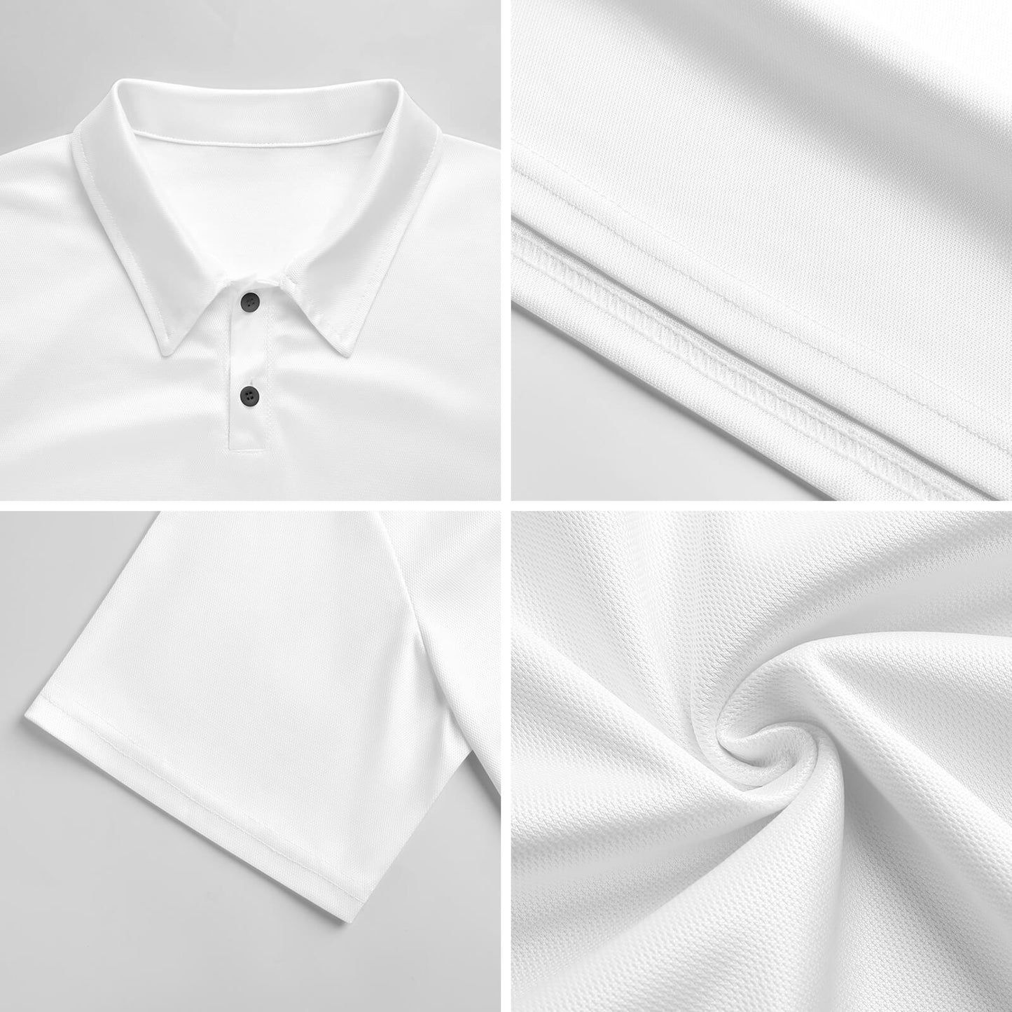 Custom Men's Pique Polo Shirt | Personalized All-Over Print Top
