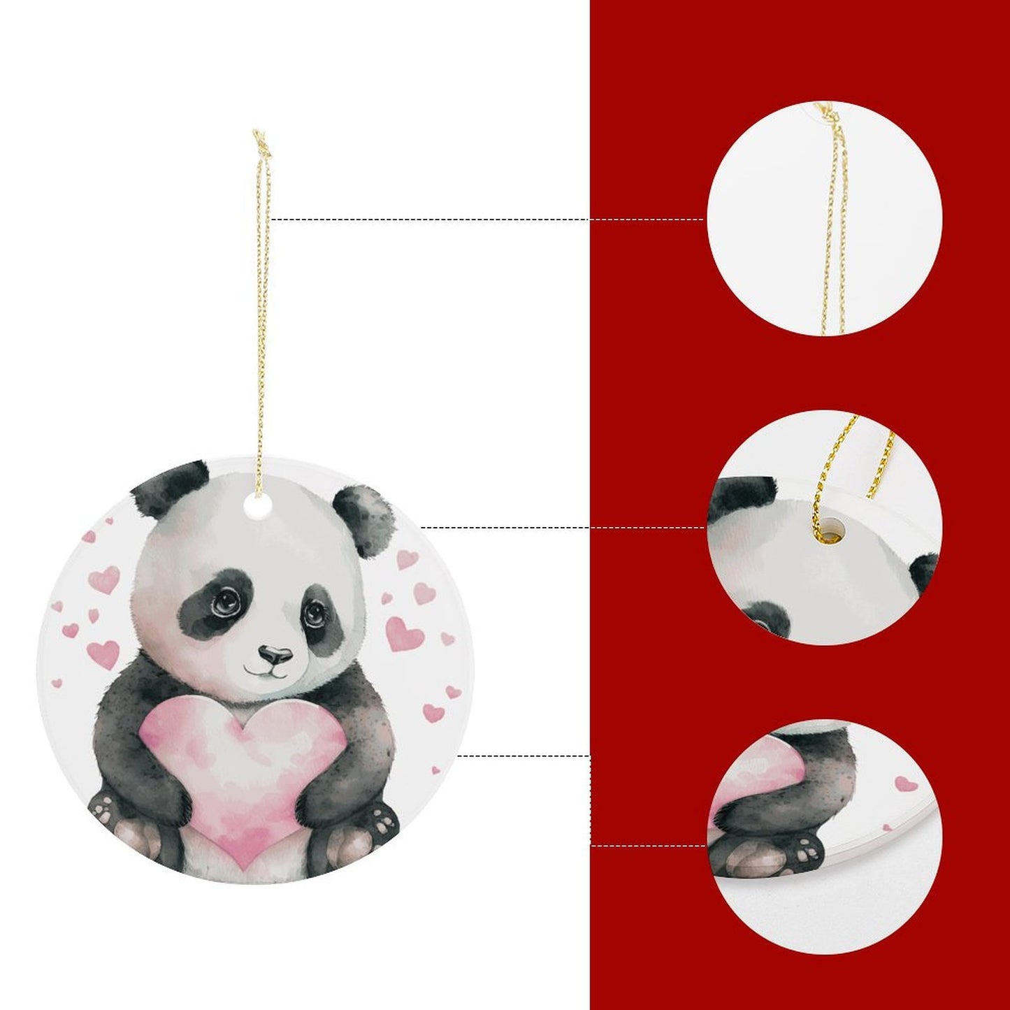 Custom Ceramic Ornament | Personalized Double-Sided Photo Gift