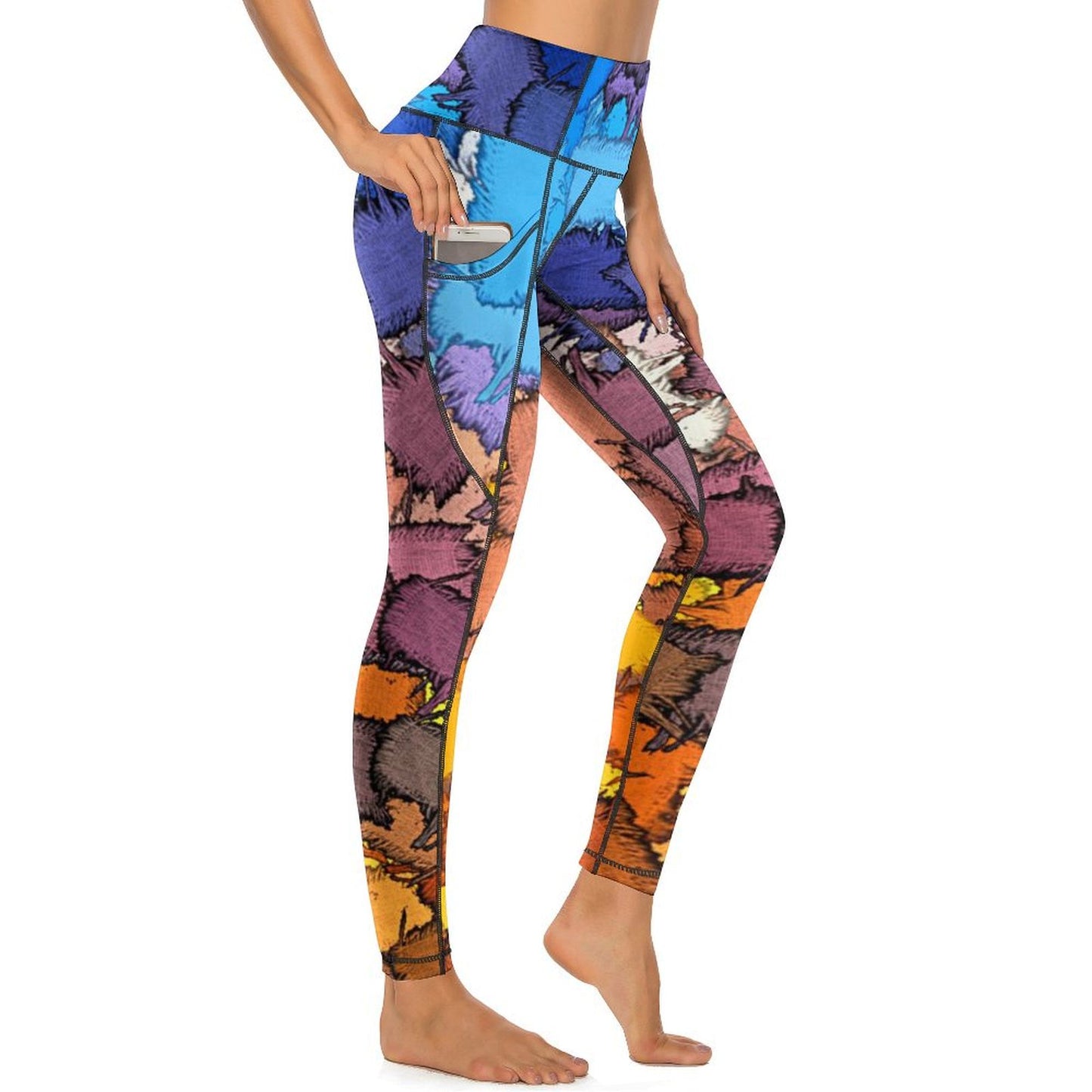 Custom High-Waist Yoga Pants with Pockets | CE003 Performance Leggings