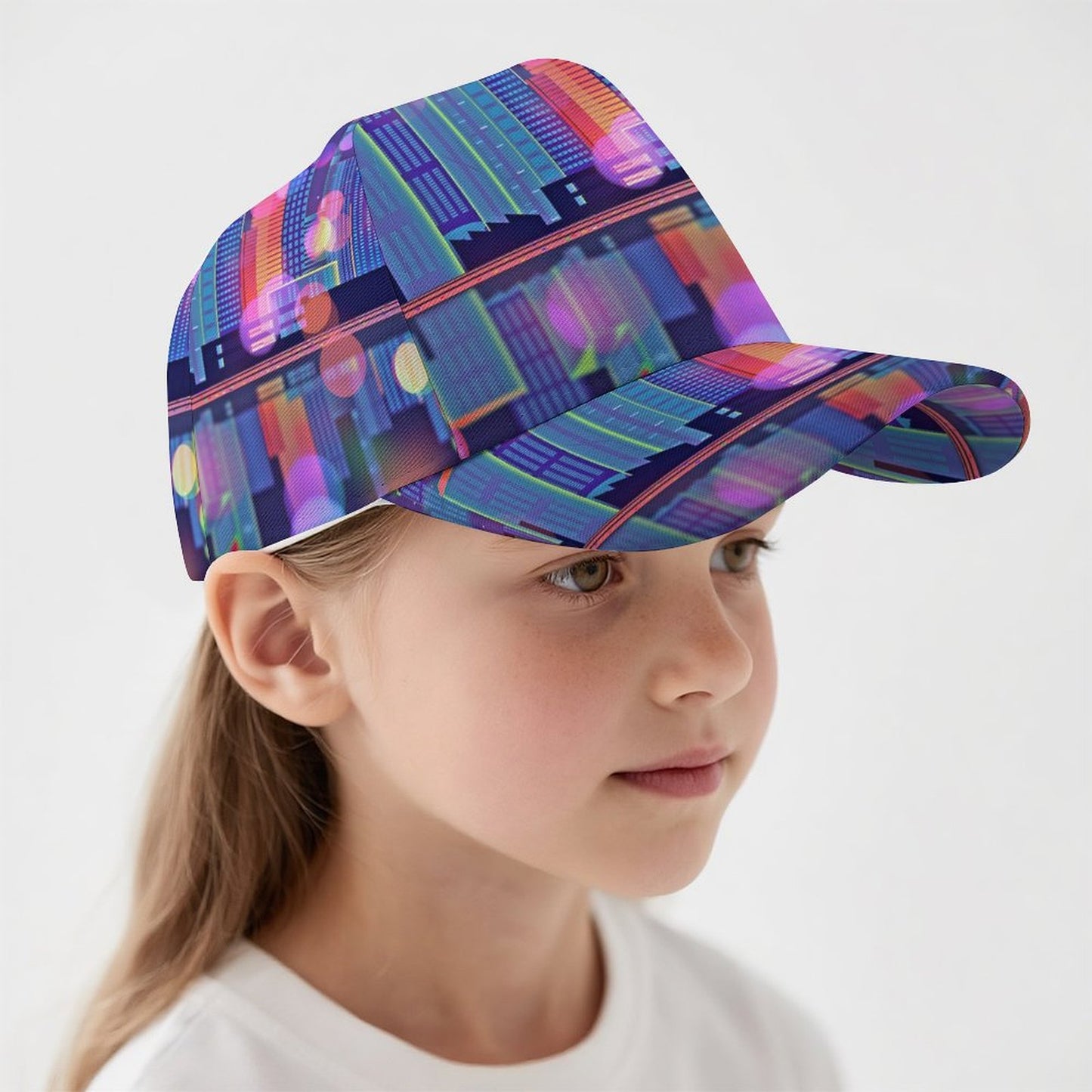 Design a Custom Kids Baseball Cap | Seamless All-Over Print