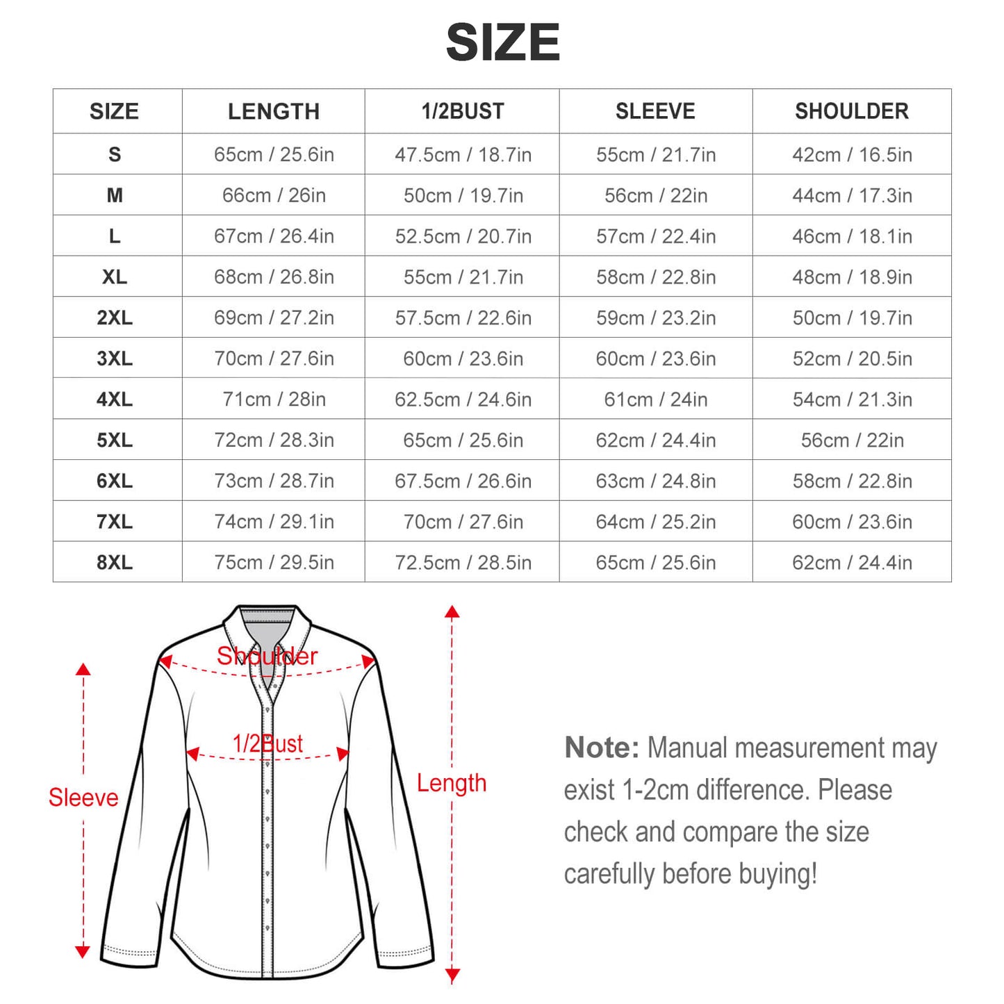 Custom Asymmetric Hem Long Sleeve Shirt | Plus Size S-8XL Artistic Top