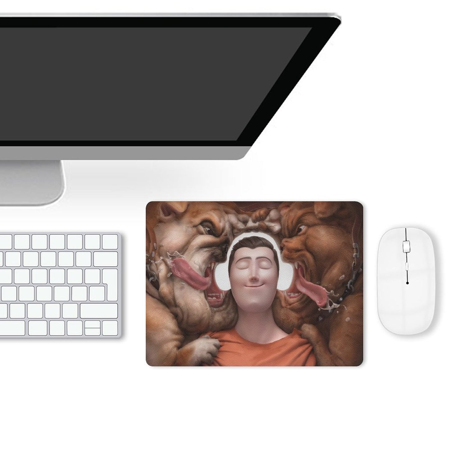 Custom Leather Mouse Mat | Personalized Small Mousepad