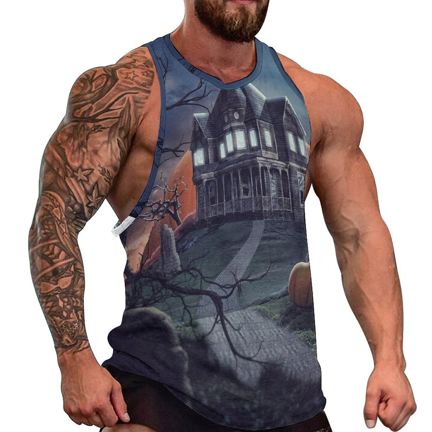 Custom All-Over Print Tank Top | Personalized Brushed Milk Silk Vest