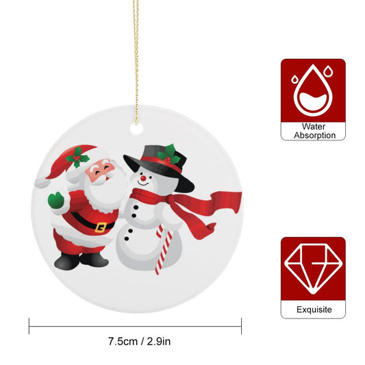 Create a Custom Ceramic Christmas Ornament | Add Your Photo & Text