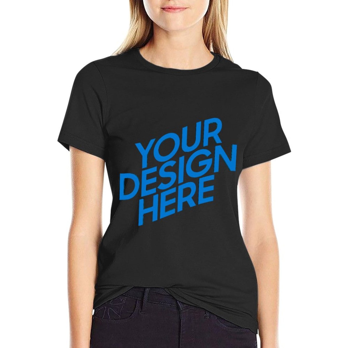 Personalized Custom Womens / Ladies Adult T-shirt FS0803293 with Image/Text/ Logo