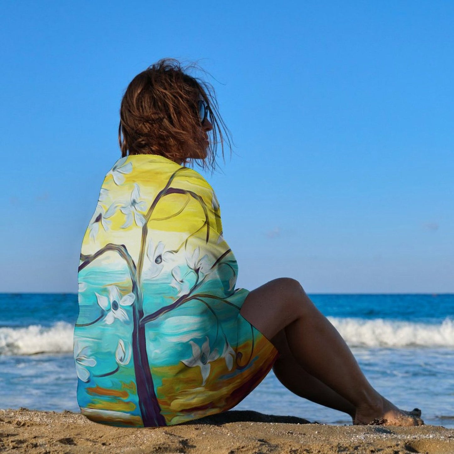 Custom Adult Beach Towel 130x80cm | Personalized Quick-Dry Fleece