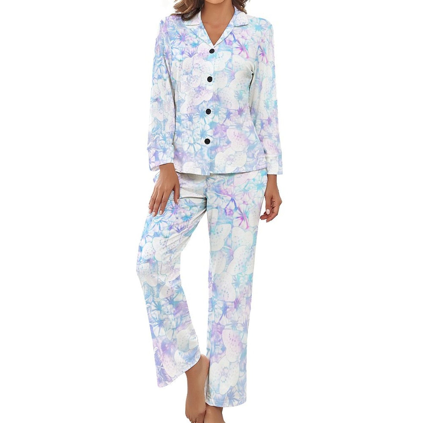 Custom V-Neck Pajama Set for Women | Personalized Loungewear