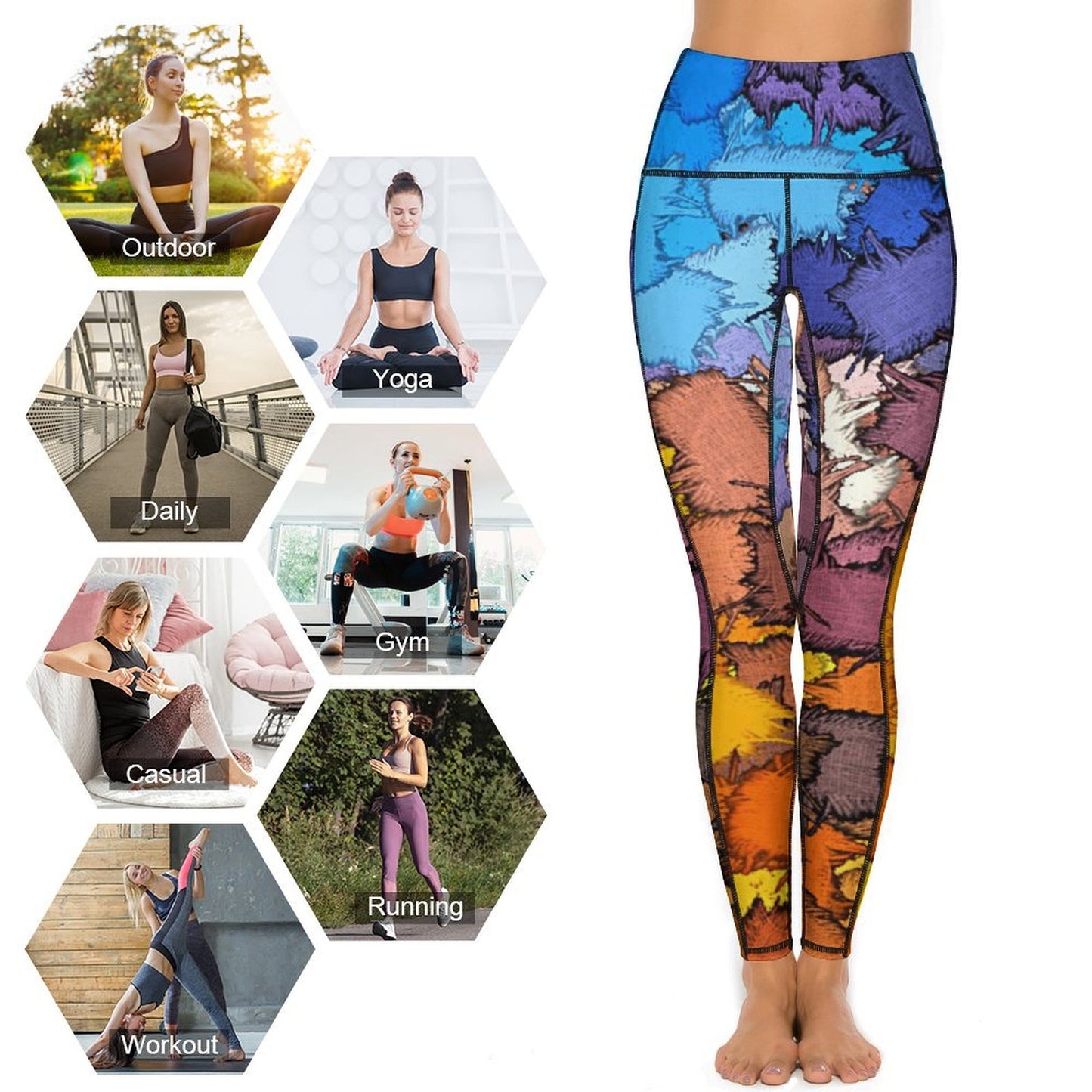 Custom High-Waist Yoga Pants with Pockets | CE003 Performance Leggings