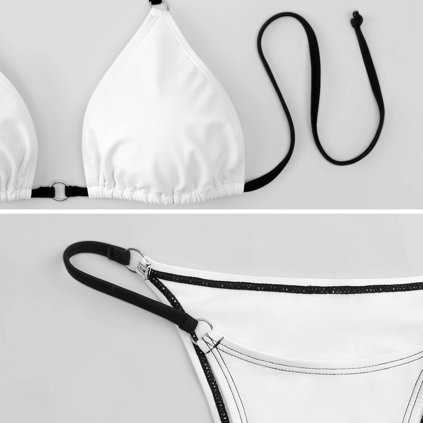 Custom Halter Bikini Set | Personalized Photo Swimwear