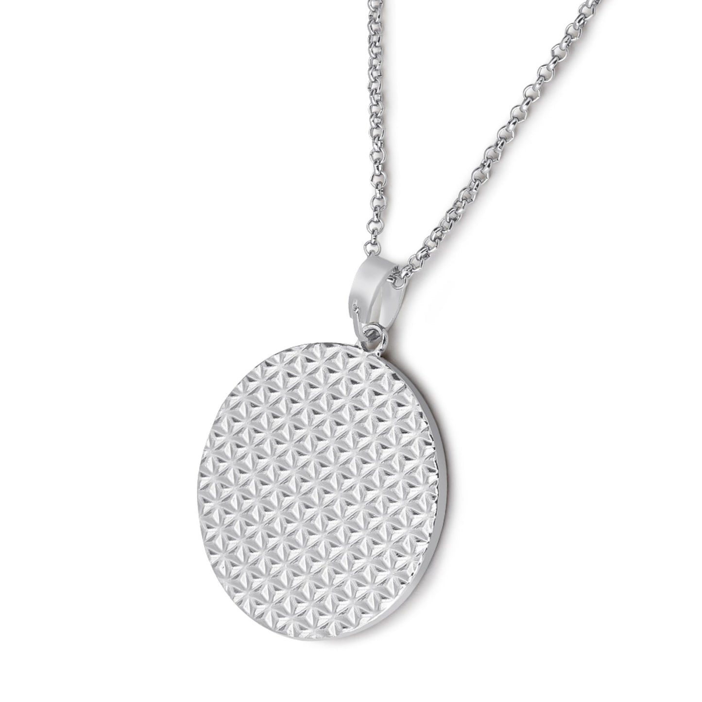 Custom Rhinestone Photo Necklace | Personalized Iced Out Pendant