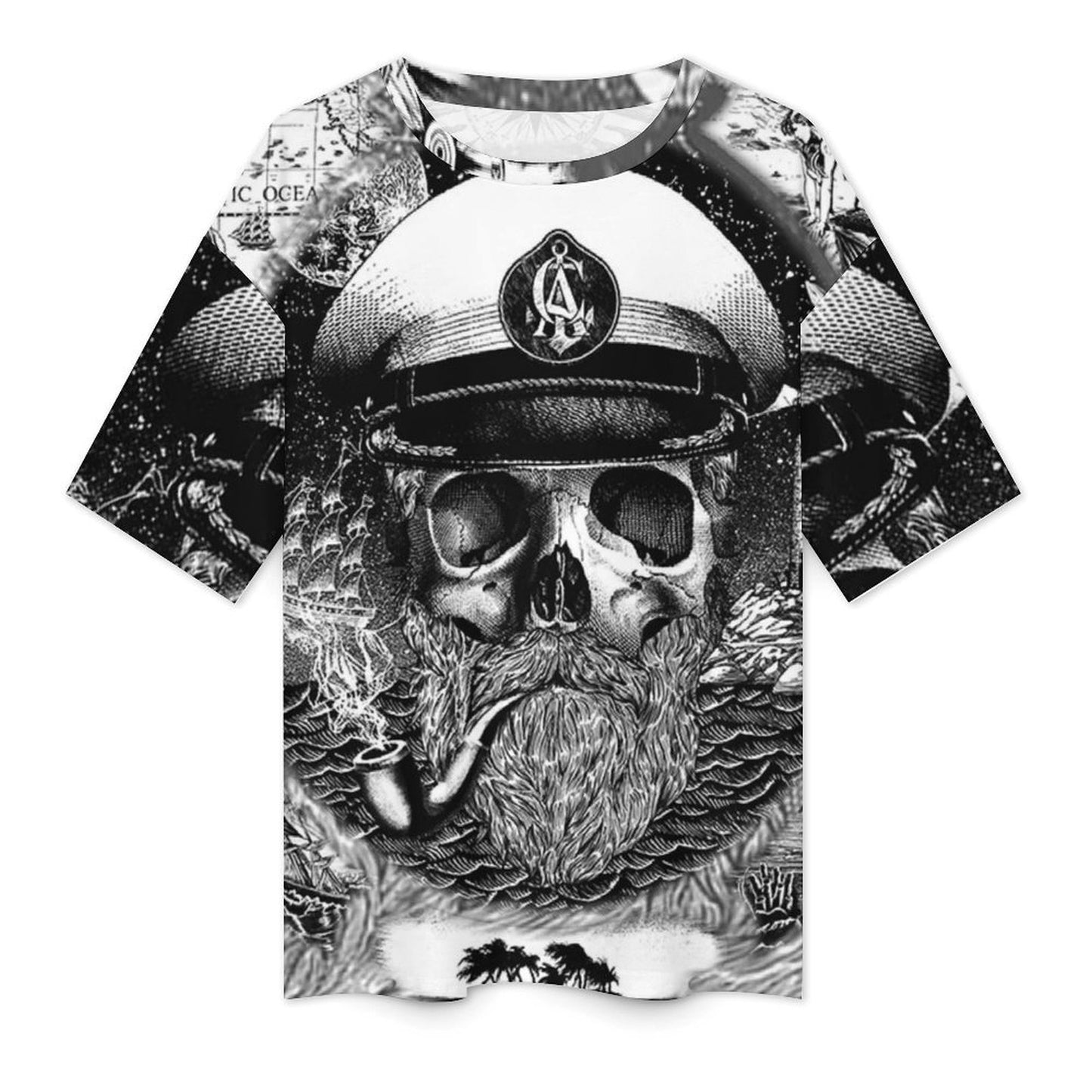 Custom All-Over Print T-Shirt | Personalized Drop Shoulder Cotton Tee