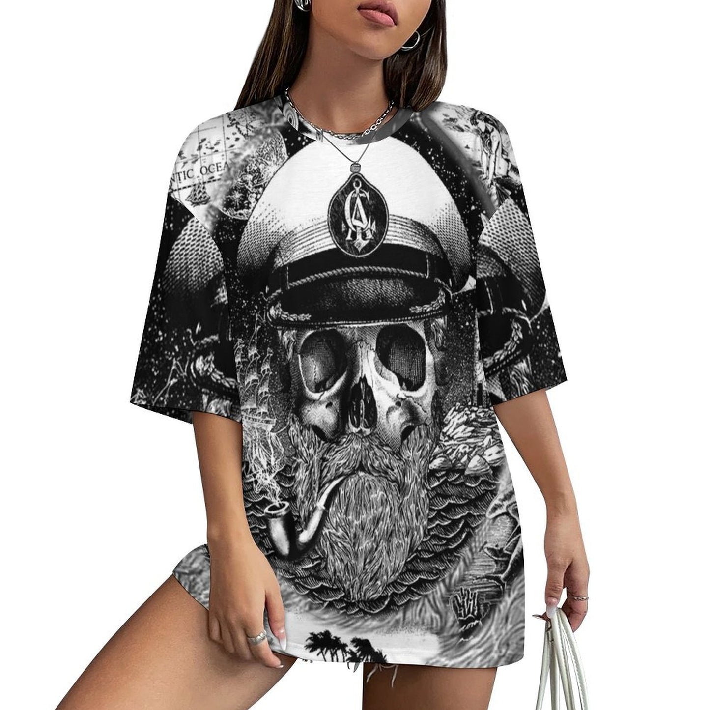 Custom All-Over Print T-Shirt | Personalized Drop Shoulder Cotton Tee