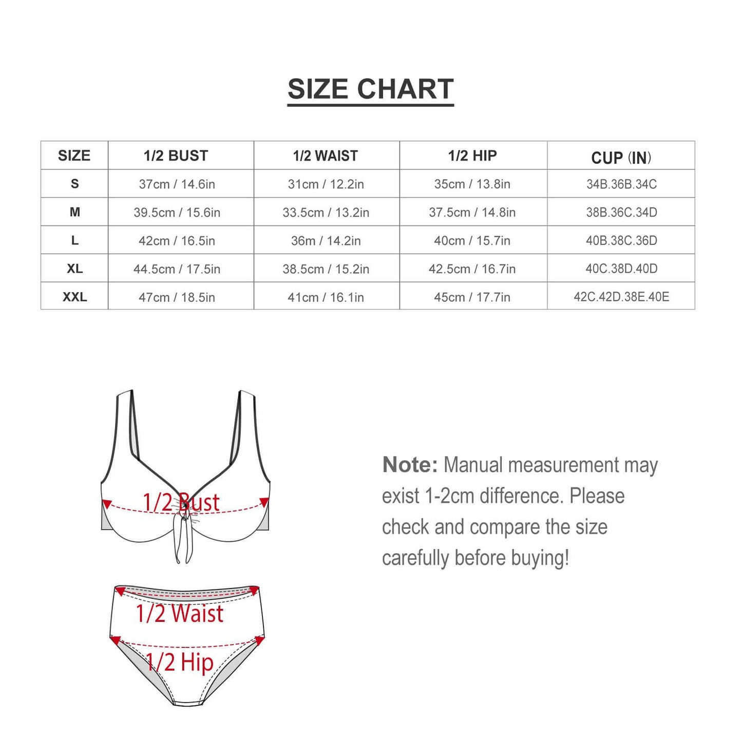 Custom Printed High-Waisted Tie-Front Bikini