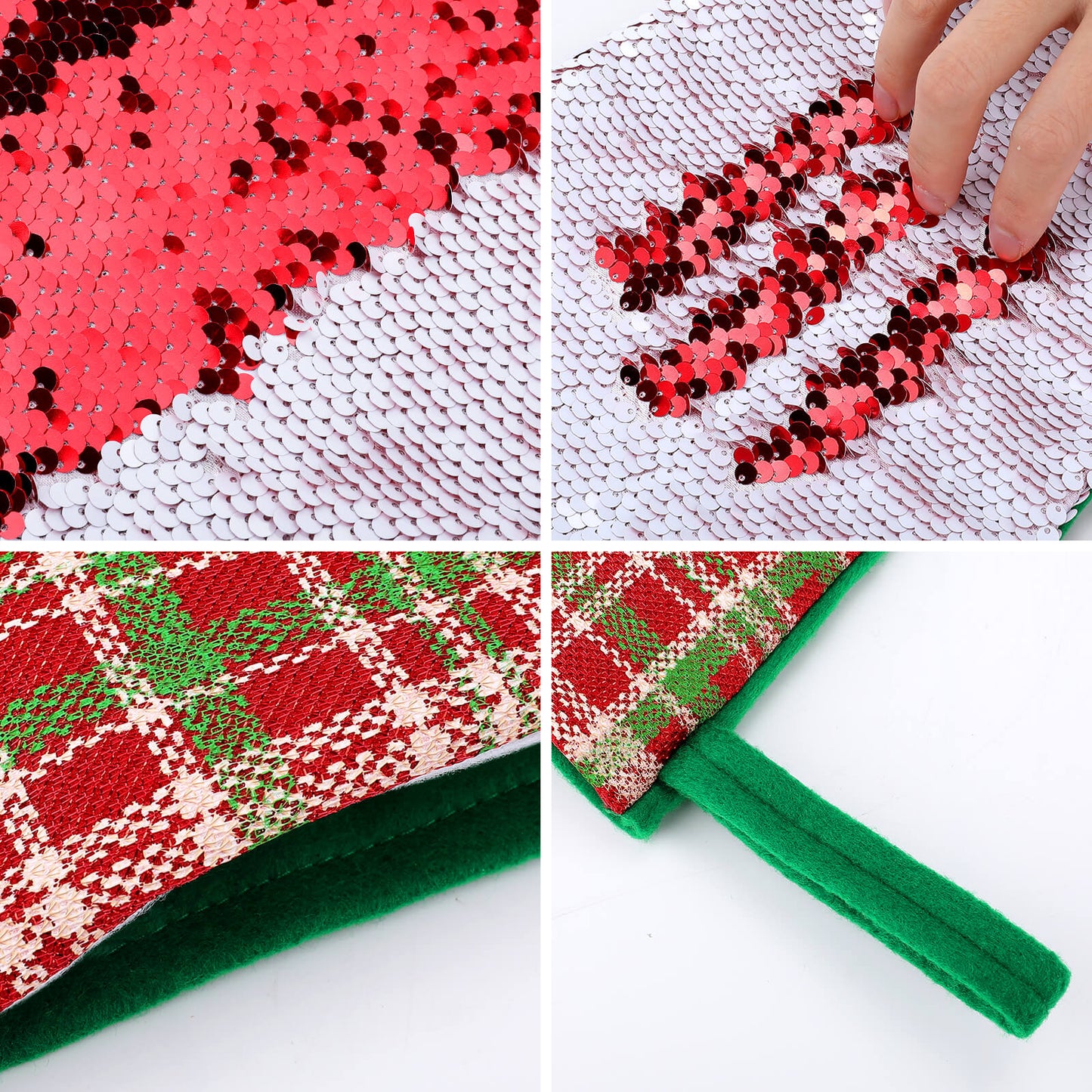 Custom Sequin Christmas Stocking | Magic Reversible Photo Sock