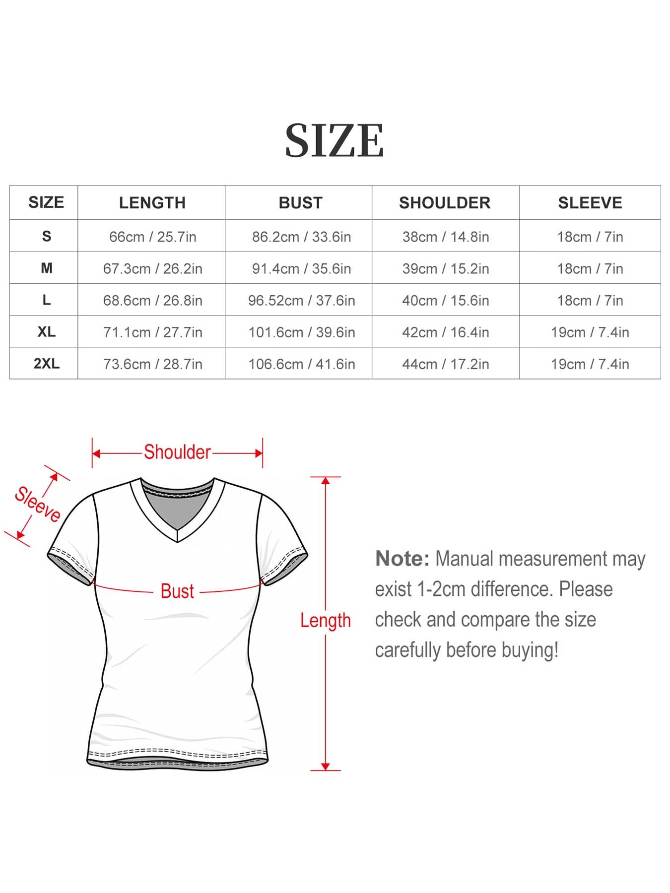 V-Neck Womens / Ladies Add Your Own Text Design Custom Personalized T-Shirt Tee