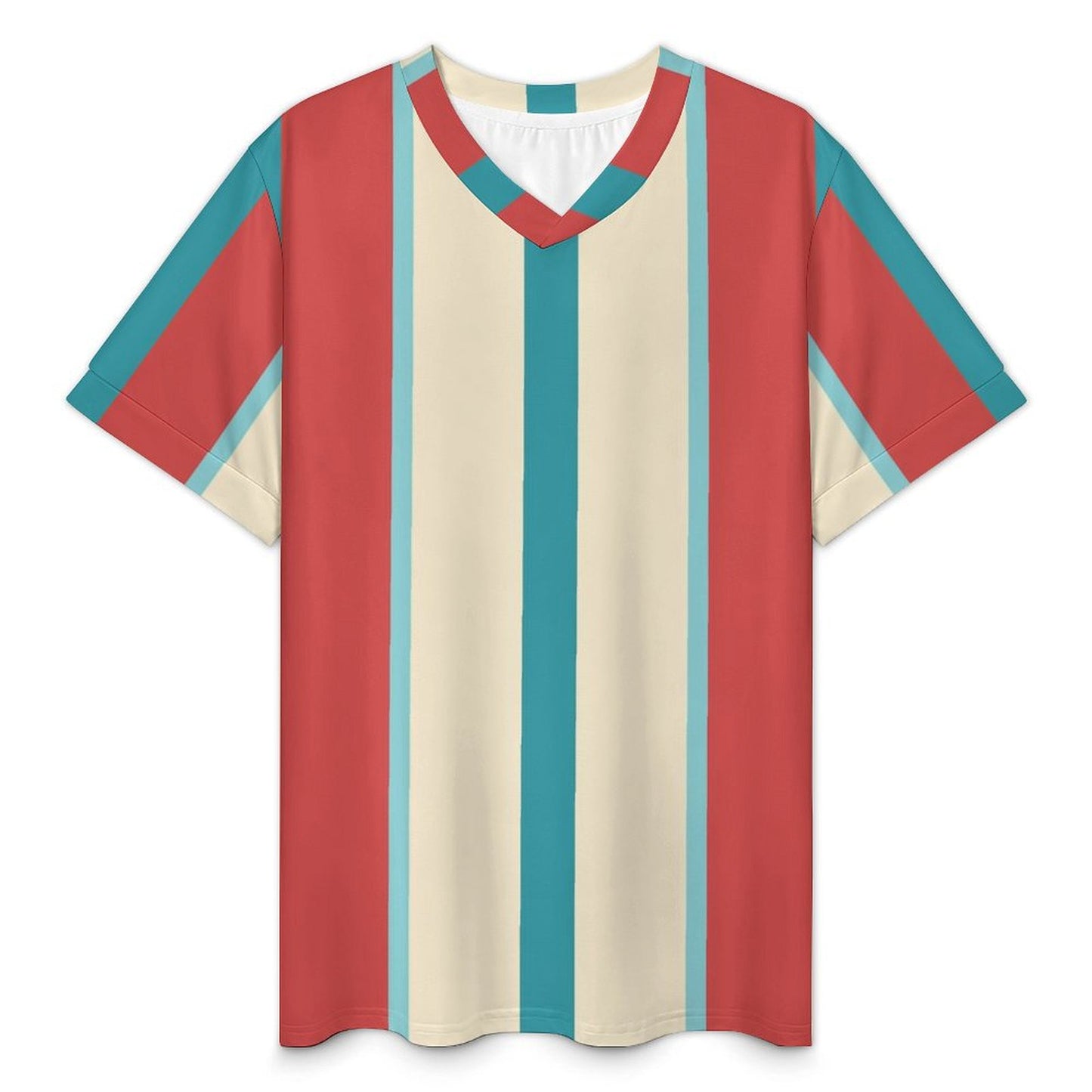 Custom Football Jersey | Personalized Men's V-Neck Soccer T-Shirt