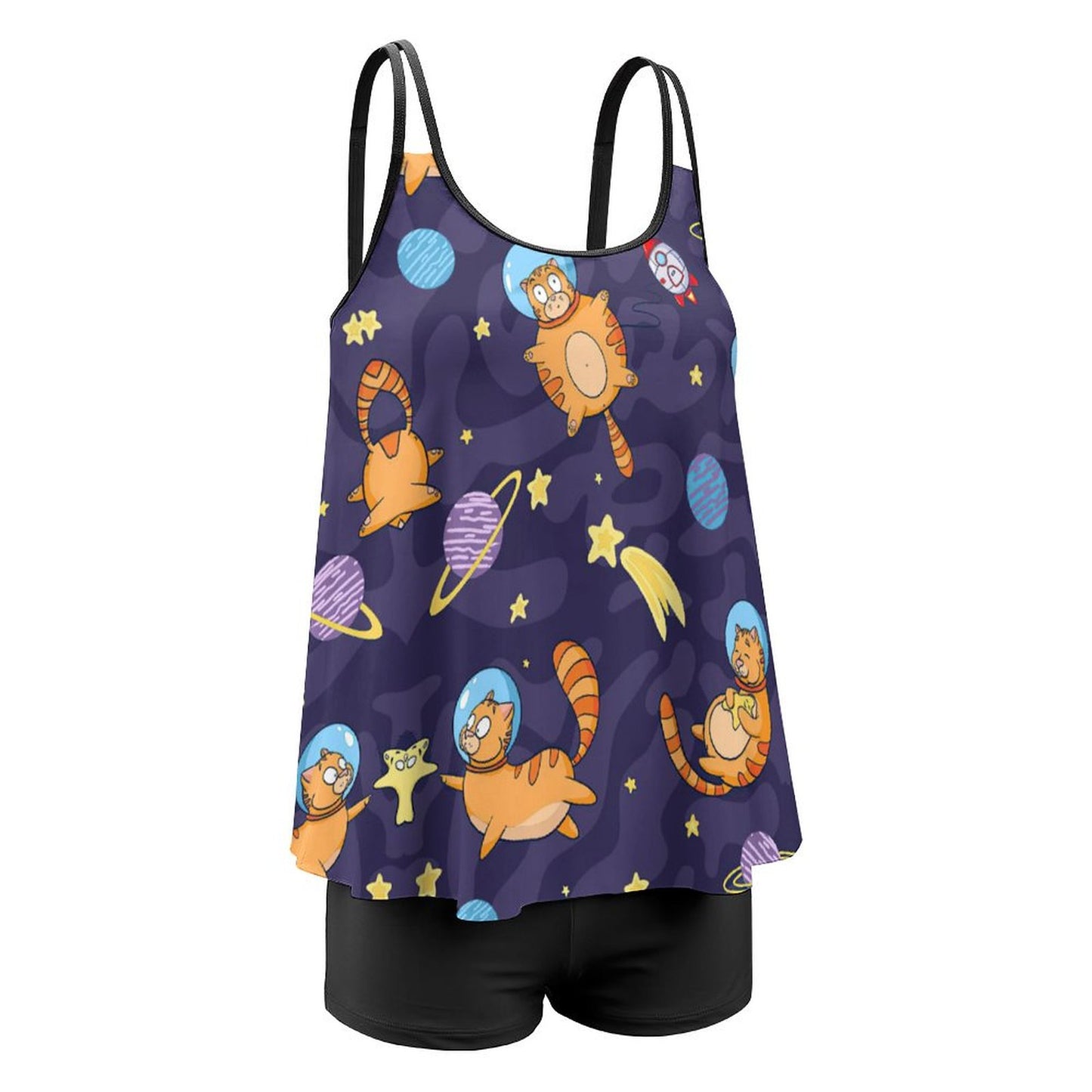 Custom Skirted Tankini Set with Boyshorts | Modest Swim Dress