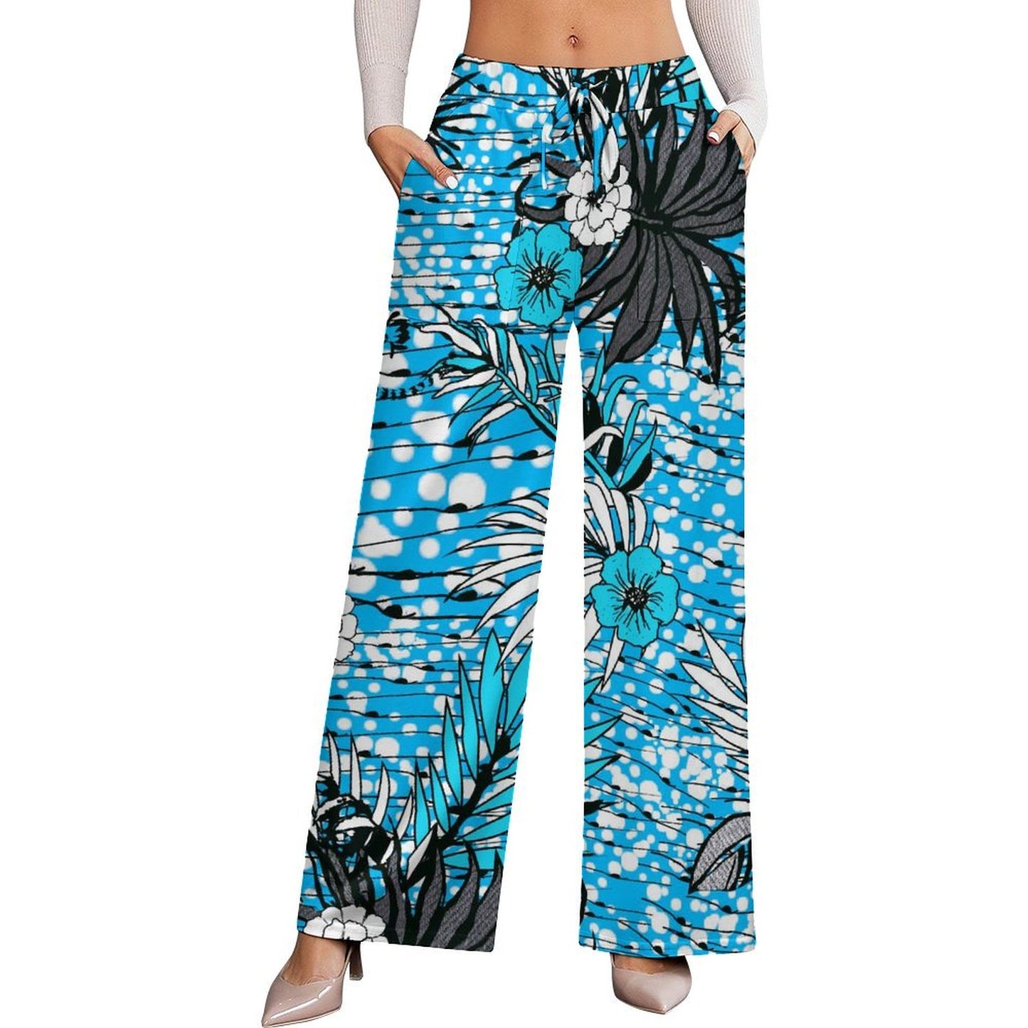 Custom Women's Wide Leg Pants | High-Waisted Soft Palazzo Trousers