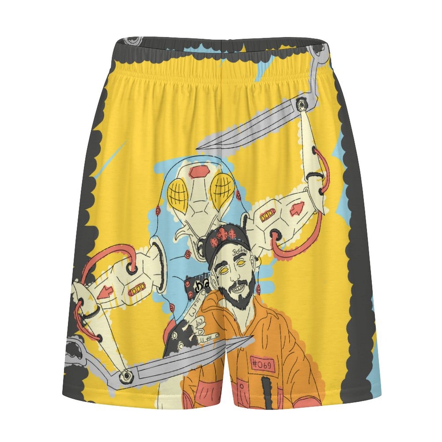Custom Ice Silk Capri Pajama Shorts | Personalized Comfort Wear